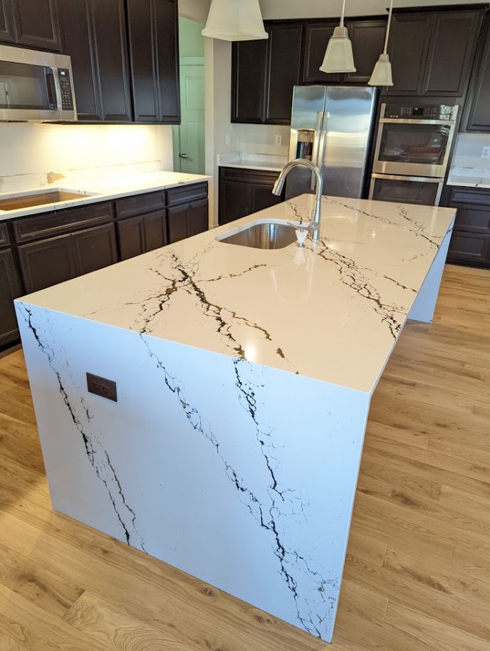 Custom kitchen countertop fabrication and installation