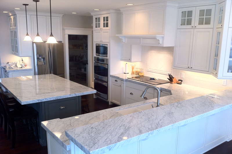 Thassos white marble slab for bathroom countertops in Jacksonville FL