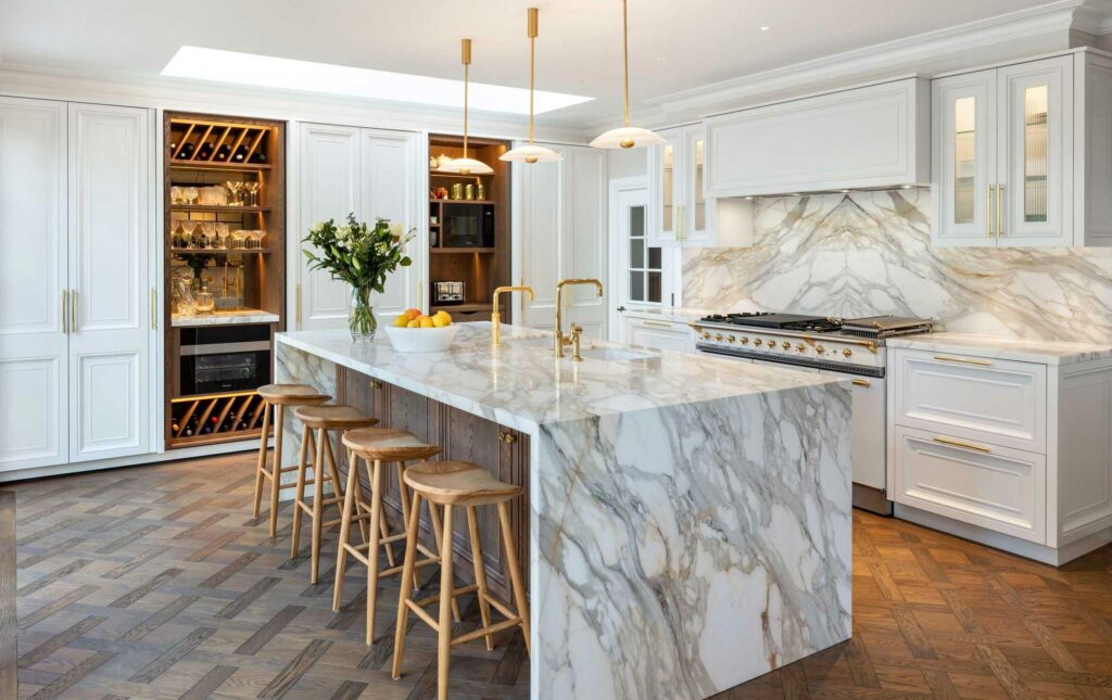 Calacatta Borghini marble slab for custom countertops in Jacksonville FL