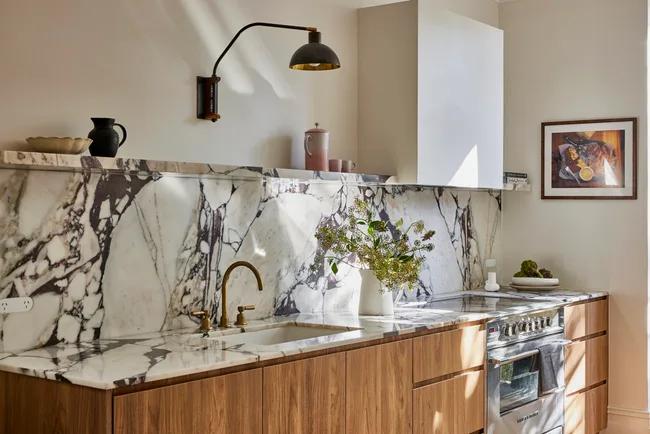 Calacatta Viola marble slab for luxury countertops in Jacksonville Florida